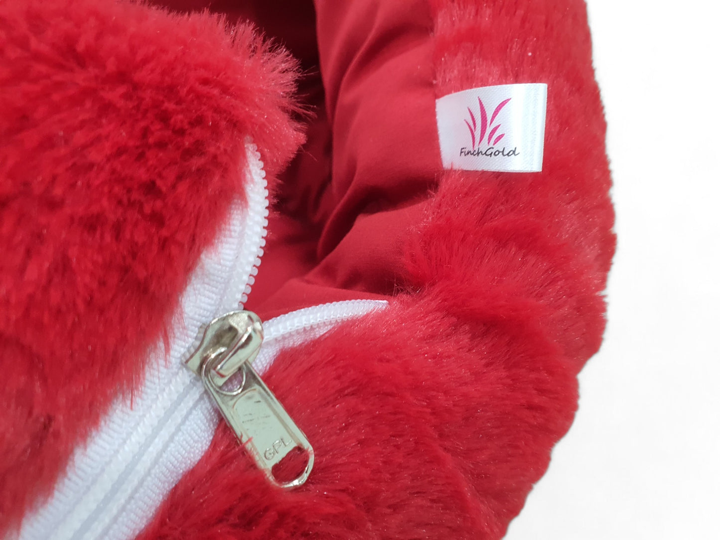 FinchGold Baby Sleeping Bag carry Bag Soft Velvet Fur Fabric For 0-6 Months Babies - Red