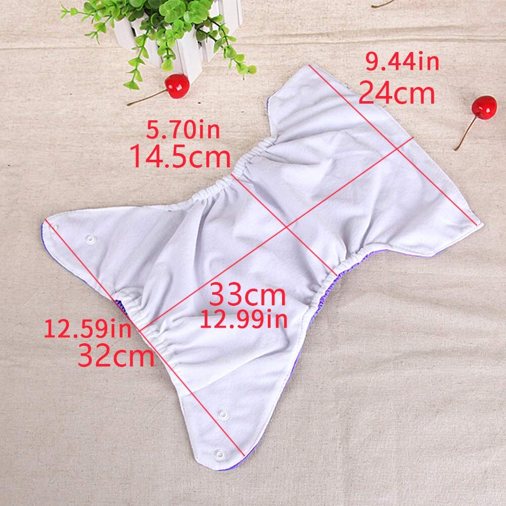 FinchGold Washable Baby Cloth Diaper Set – 2 Diapers, Inserts