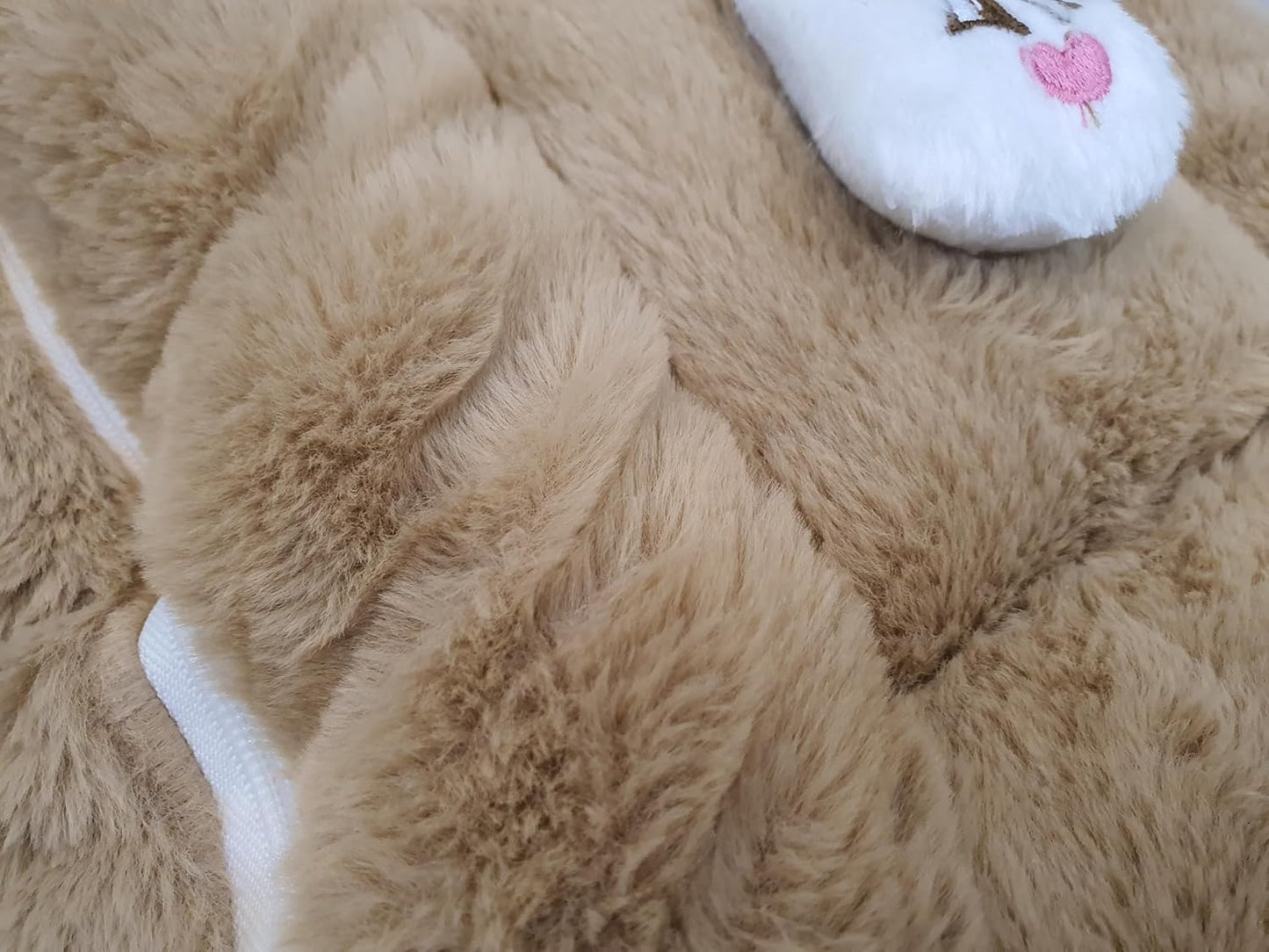 FinchGold Baby Sleeping Bag carry Bag Soft Velvet Fur Fabric For 0-6 Months Babies - Brown