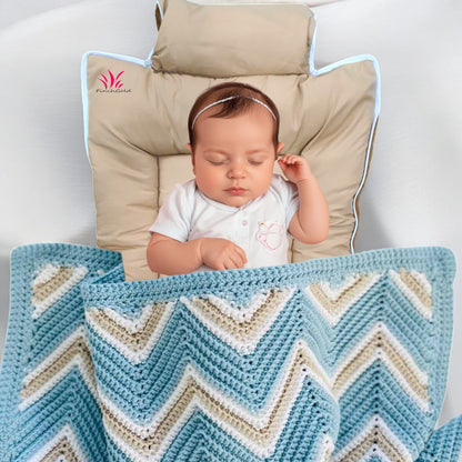 FinchGold Baby Sleeping Bag carry Bag Soft Velvet Fur Fabric For 0-6 Months Baby's - Brown