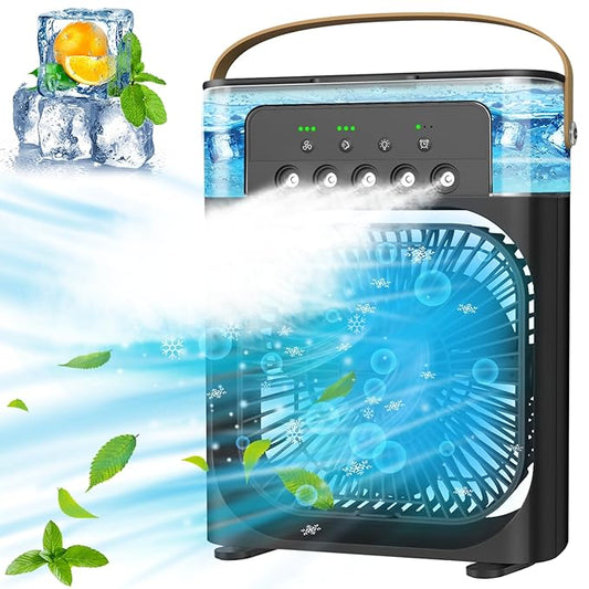 Portable Air Cooler Fan for Home Kitchen Office USB Air Cooler 3 Spray Mode