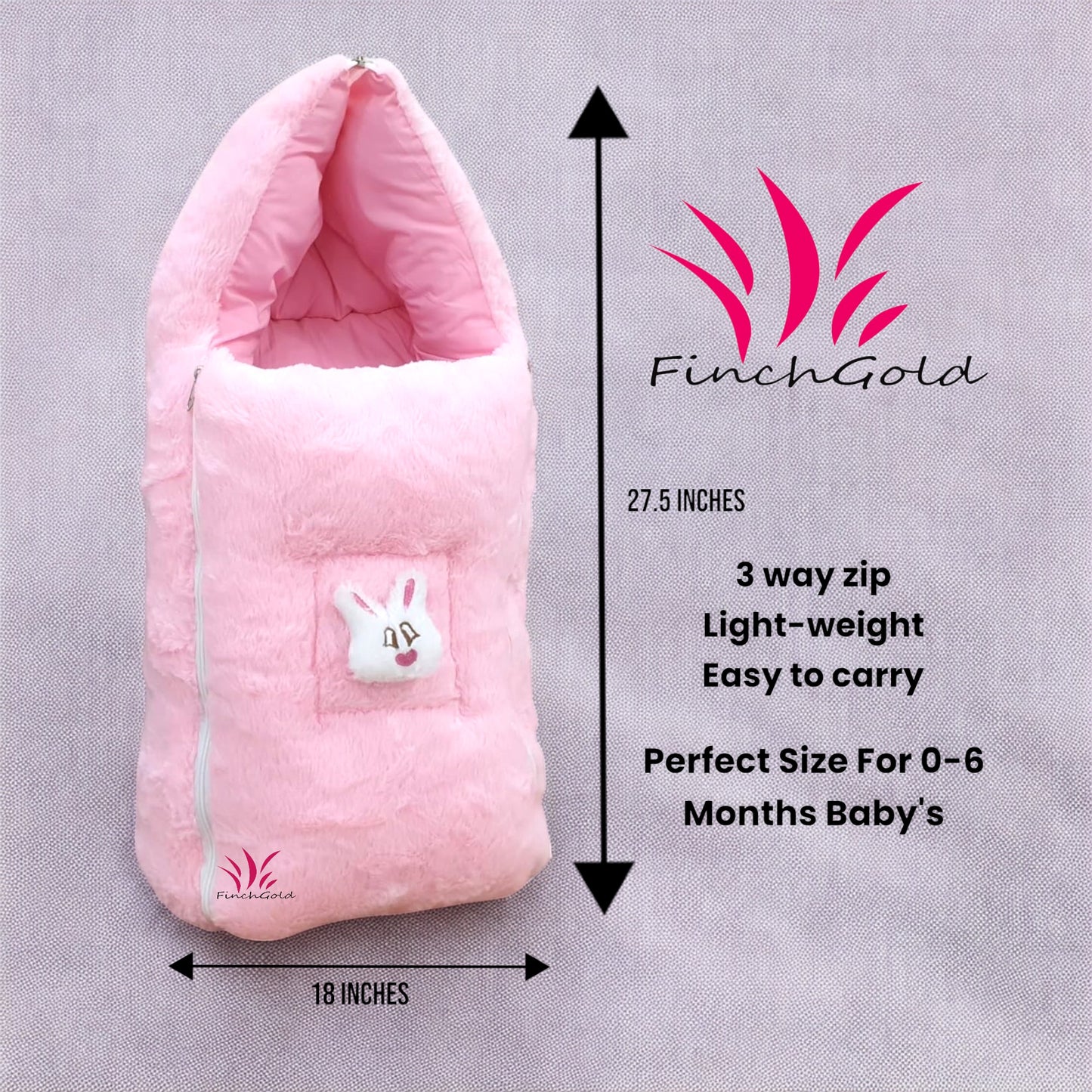 FinchGold Baby Carry Bag For 0-6 Months Babies