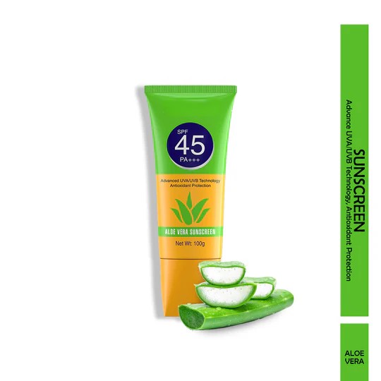 FinchGold Aloe Vera Sunscreen – SPF 45, PA Protection