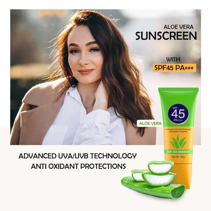 FinchGold Aloe Vera Sunscreen – SPF 45, PA Protection