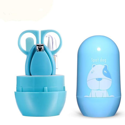 FinchGold 4pcs Baby Health Kits Nail Care Set for Kids Nail Clipper Scissors Nail Clippers Storage Box for Travel