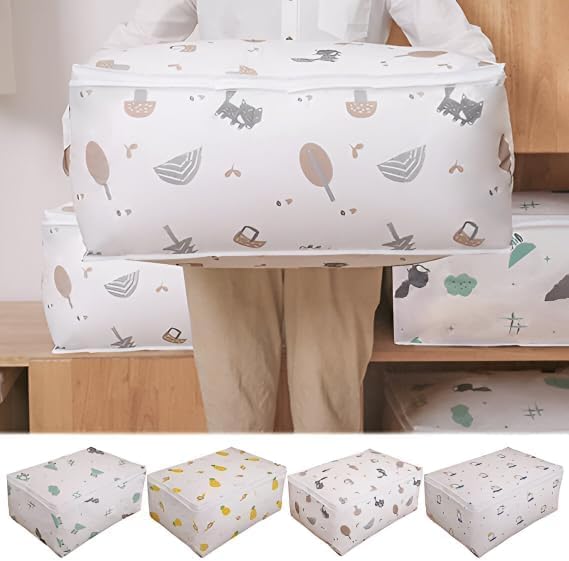 FinchGold Pack of 2 Waterproof Foldable Blanket Storage Bags