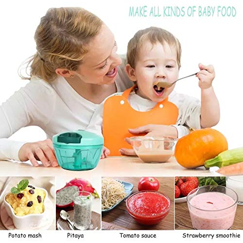 FinchGold Manual Food Chopper – Quick Veggie Cutter, Hand Pull