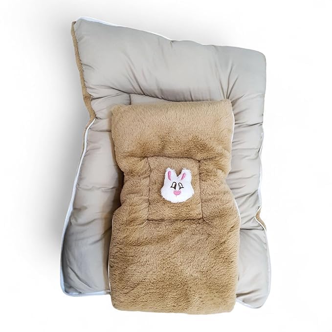 FinchGold Soft Cotton Fur Baby Sleeping Bag – Brown, Newborn