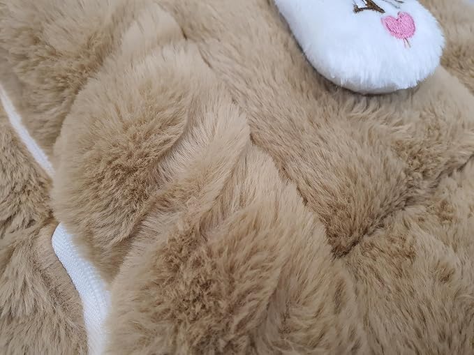 FinchGold Soft Cotton Fur Baby Sleeping Bag – Brown, Newborn