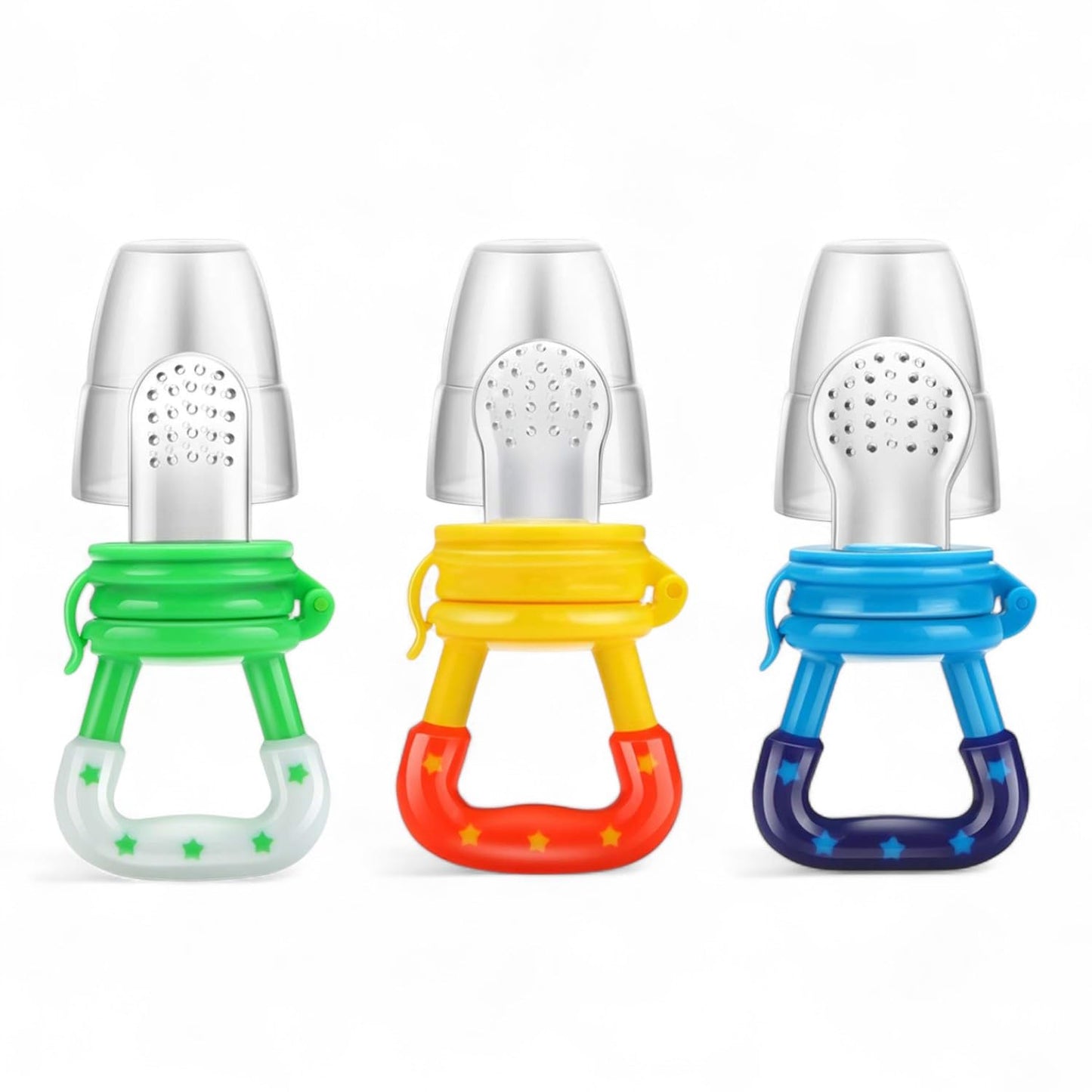 FinchGold 3-Pcs Baby Silicone Bottle Feeder & Teether Set