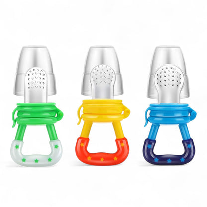 FinchGold 3-Pcs Baby Silicone Bottle Feeder & Teether Set