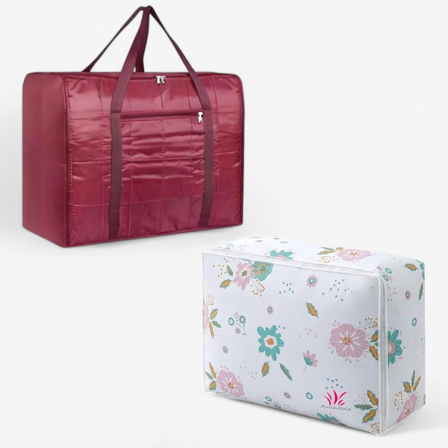 FinchGold Space Saver Storage Bags – Blanket & Quilt Organizer (2 Pack)