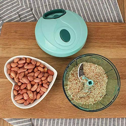 FinchGold Manual Food Chopper – Quick Veggie Cutter, Hand Pull