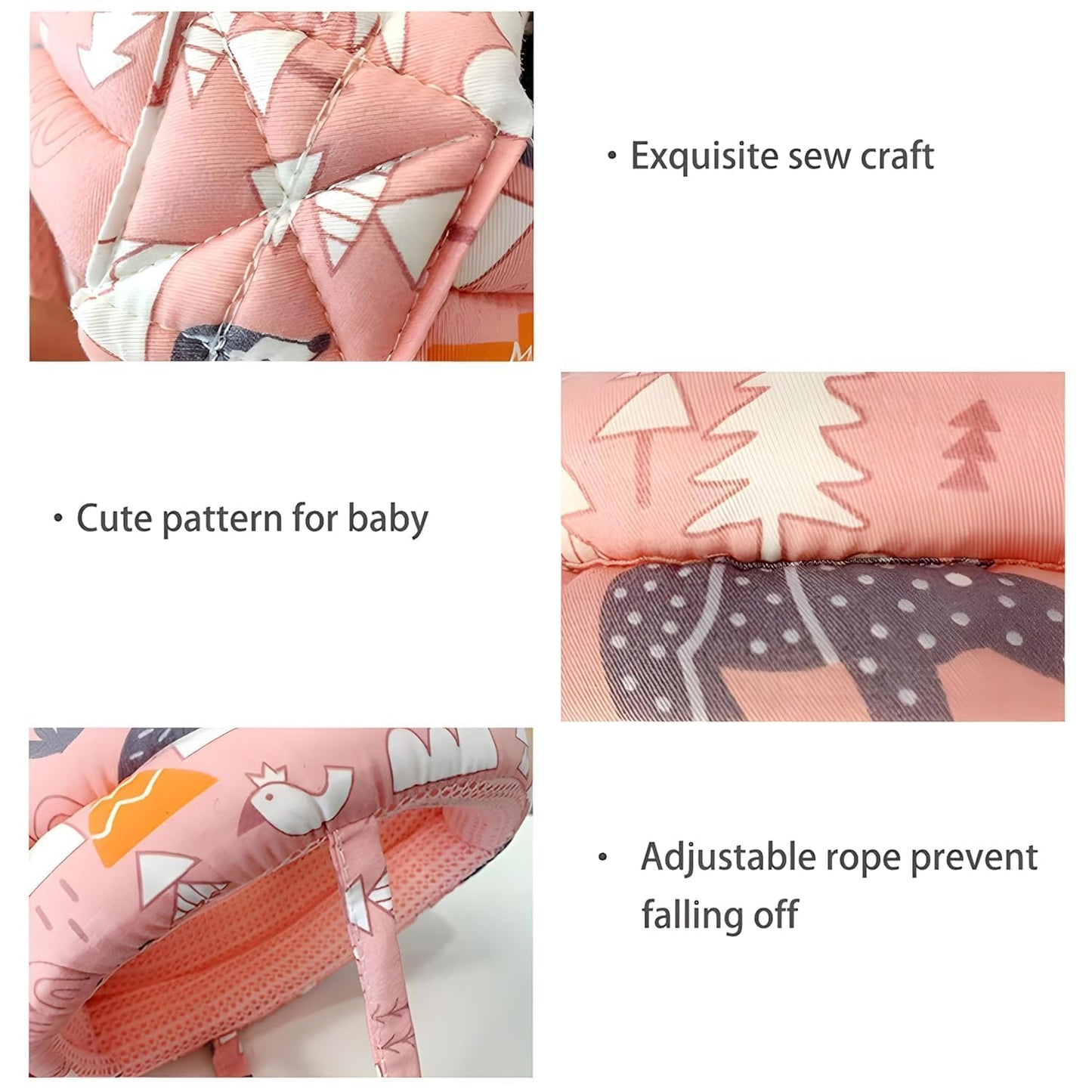 FinchGold Baby Safety Helmet – Soft Pink Adjustable Head Protector