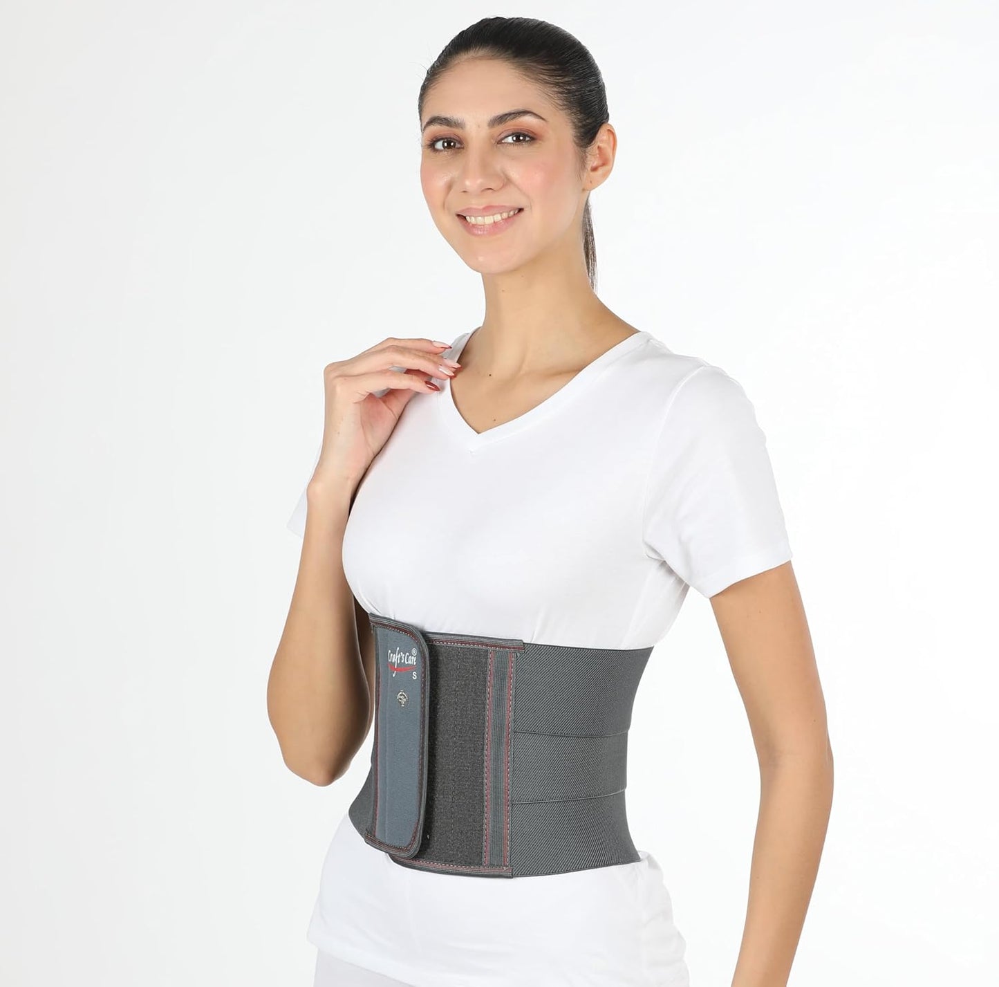 FinchGold Abdominal Belt- Lower Waist Support for Adult, Gray