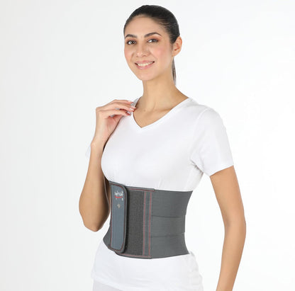 FinchGold Abdominal Belt- Lower Waist Support for Adult, Gray