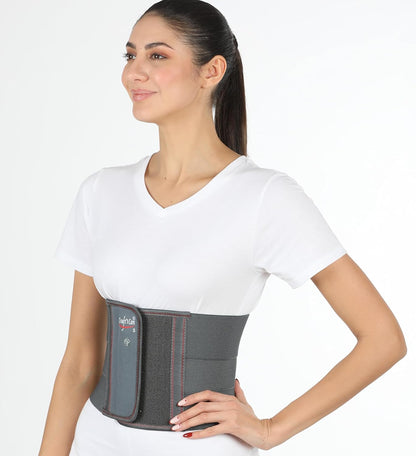FinchGold Abdominal Belt- Lower Waist Support for Adult, Gray