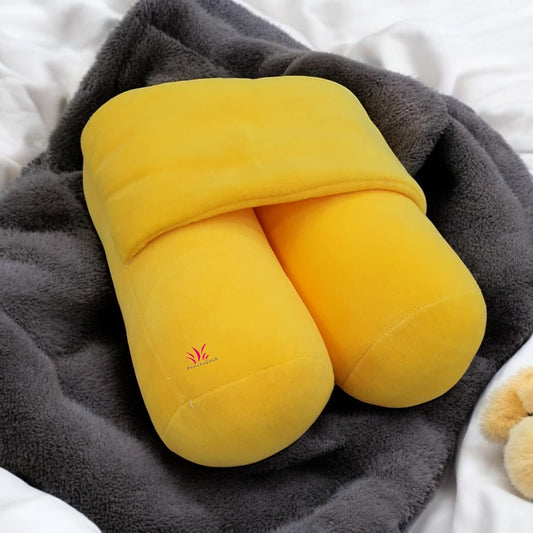 FinchGold Anti Rolling Bolster Pillow, Baby Sleep Positioner Pillow, Soft Velvet Fabric