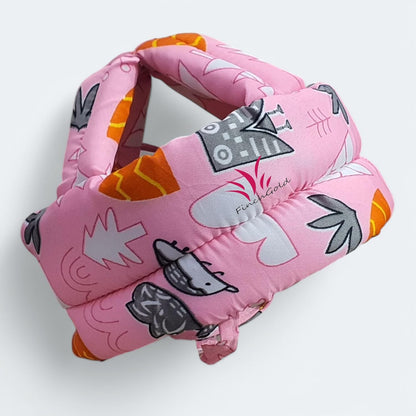 FinchGold Baby Safety Helmet – Soft Pink Adjustable Head Protector