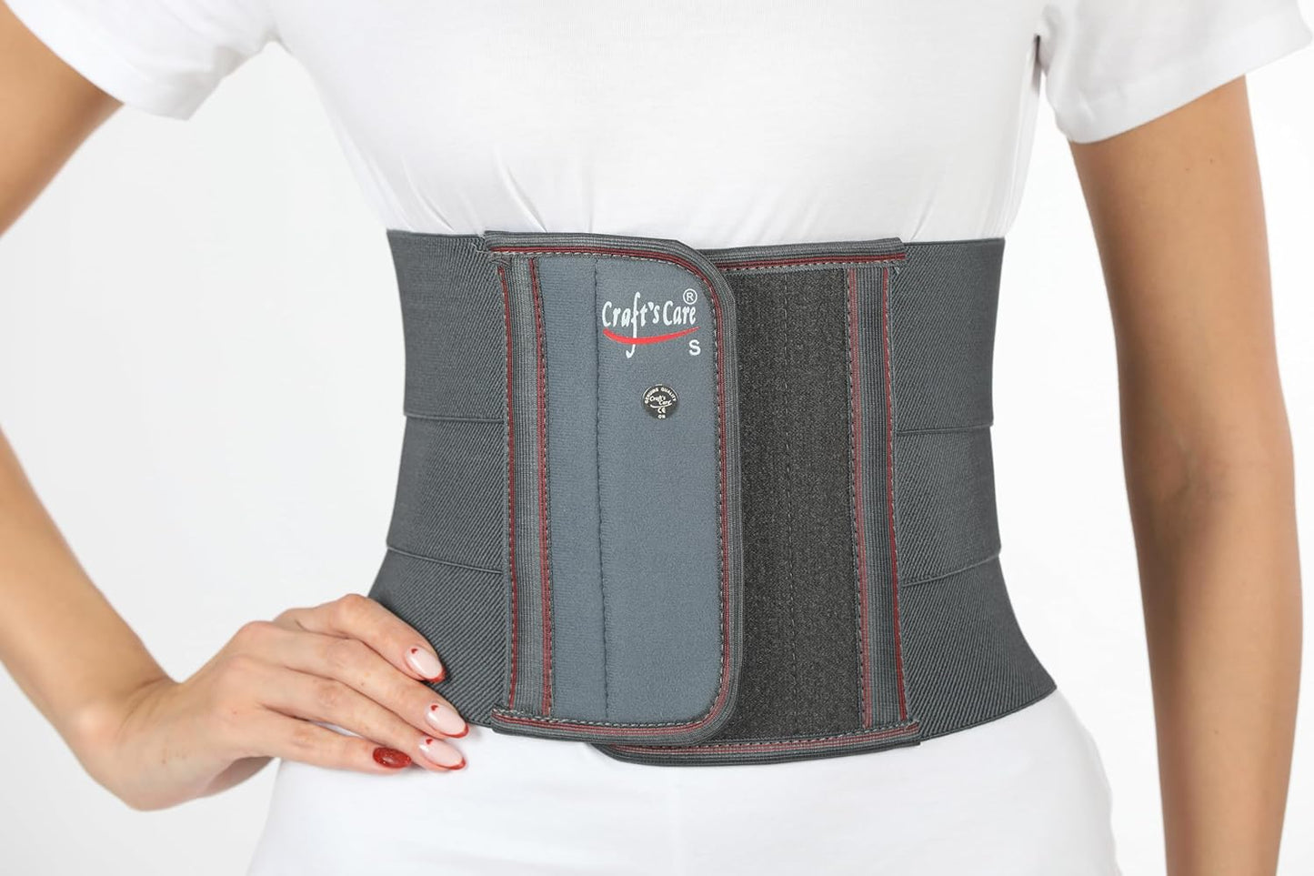 FinchGold Abdominal Belt- Lower Waist Support for Adult, Gray