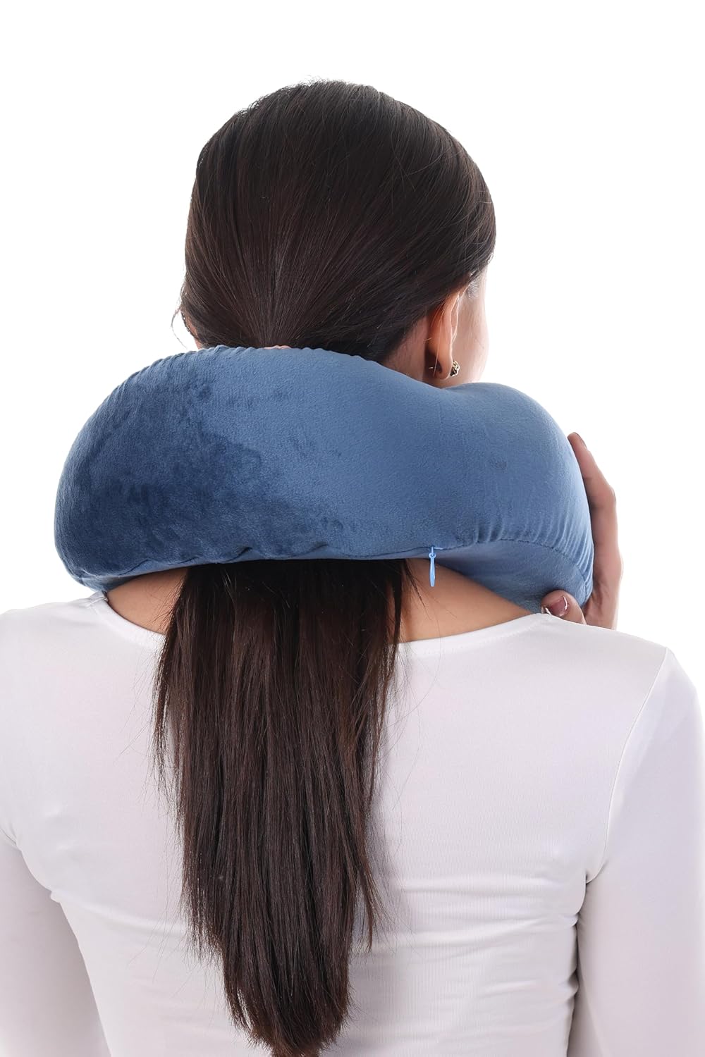 FinchGold Memory Foam Travel Neck Pillow – Airplane, Car, Office