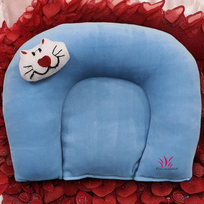 FinchGold Mustard Seeds Baby Pillow (Light Blue)