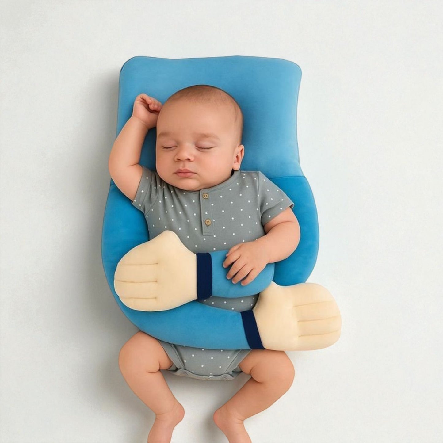 FinchGold Baby Hugging Pillow for Head Shaping - Sky Blue