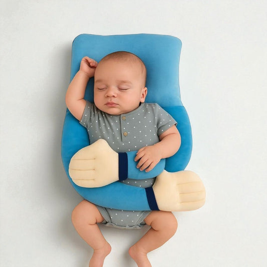FinchGold Baby Hugging Pillow for Head Shaping - Sky Blue