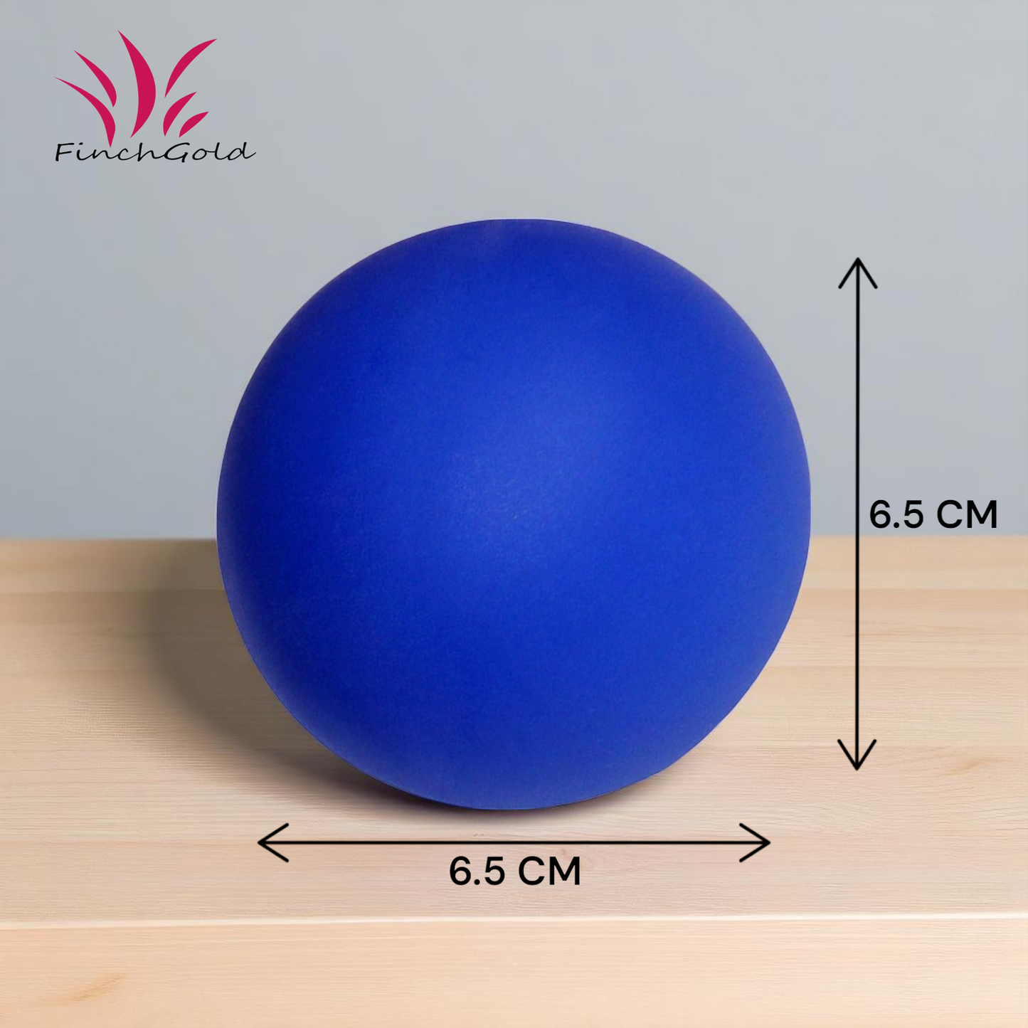 FinchGold Hand Exercise Gel Ball, Grip Strengthener (Large - Blue)