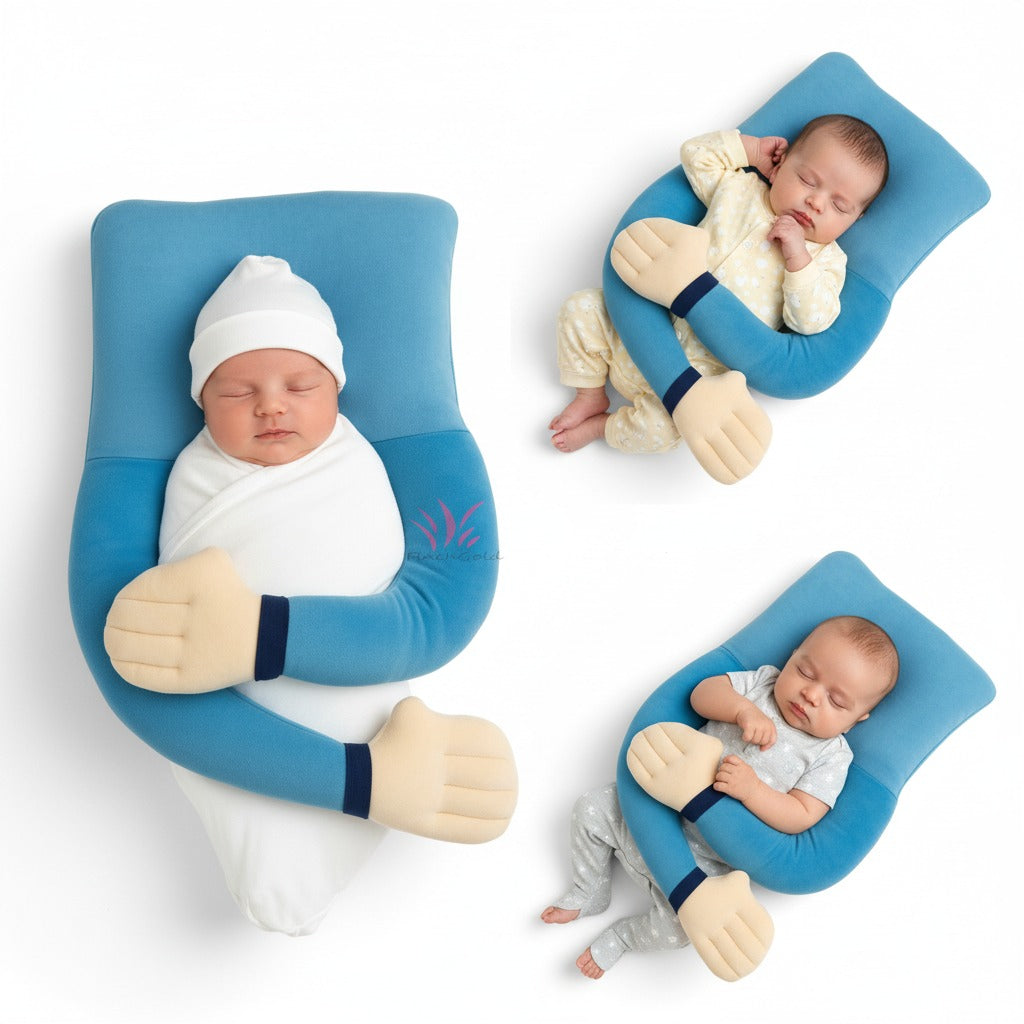 FinchGold Baby Hugging Pillow for Head Shaping - Sky Blue