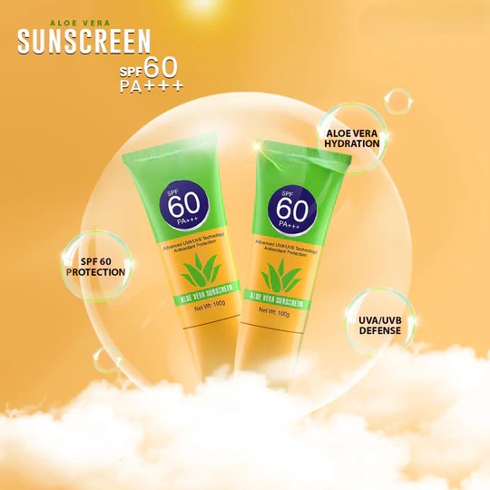FinchGold Sunscreen with Aloe Vera – SPF 60, Skin Protection