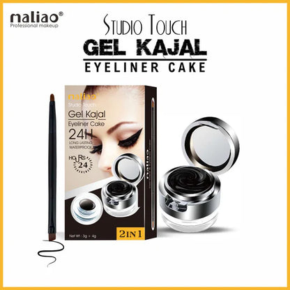 FinchGold Studio Touch 2-in-1 Gel Kajal Eyeliner Cake