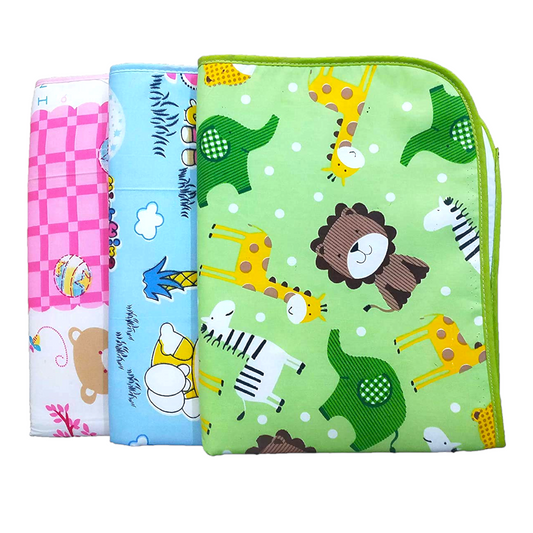FinchGold Baby Cotton Baby Drysheet Matts Pack of 3